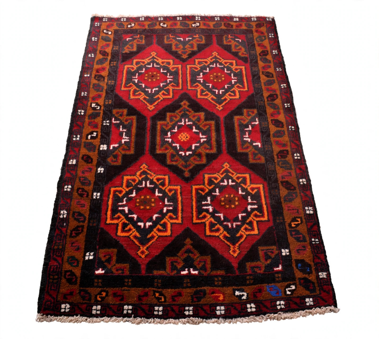 4’7″ x 2’10” ft Wool Rug Vintage – Traditional Hand Knotted Area Rug