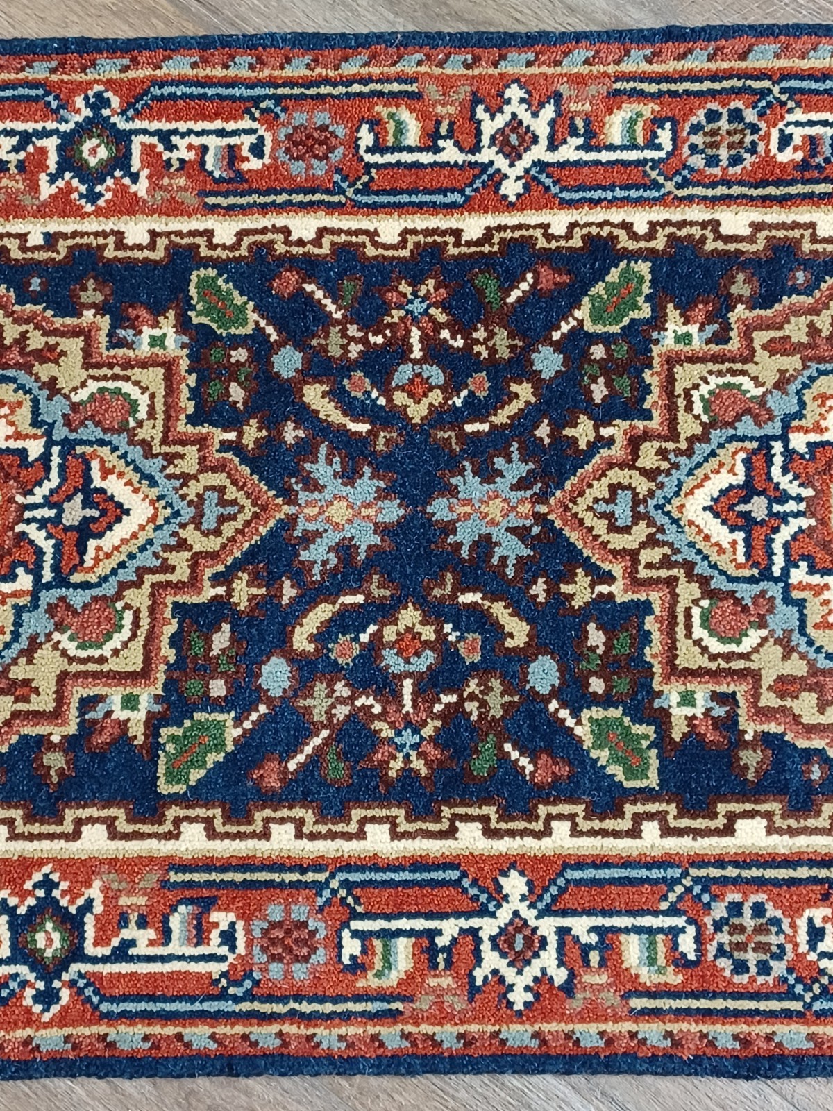 Bohemian Oushak Turkish Runner Rug, Oushak Hand Made Geometric Rug, 2.6×22.7 Ft