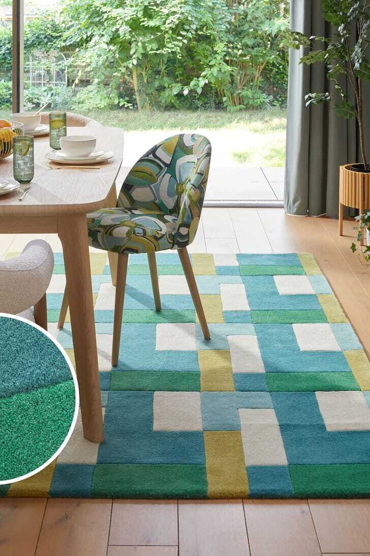 New Modern Abstract Premium Quality Hand Tufted 100% Pure Woolen Area Rug For