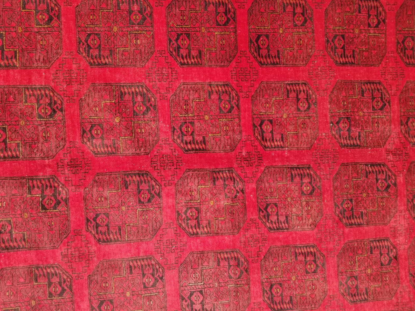 Vintage Traditional Handmade Afghan Akhche Tribal Wool Rug 9.1×5.1ft