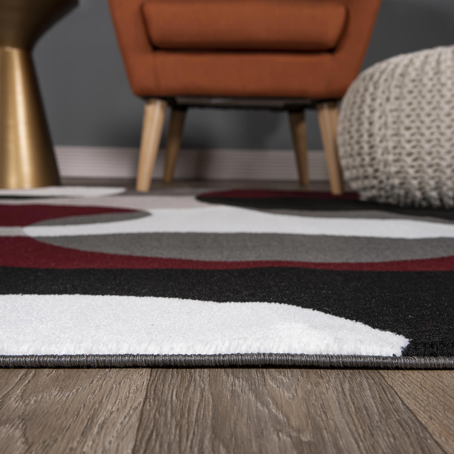 Rugshop Area Rug Modern Geometric Carpet Rugs for Dining Room Turkish Rugs 6×9