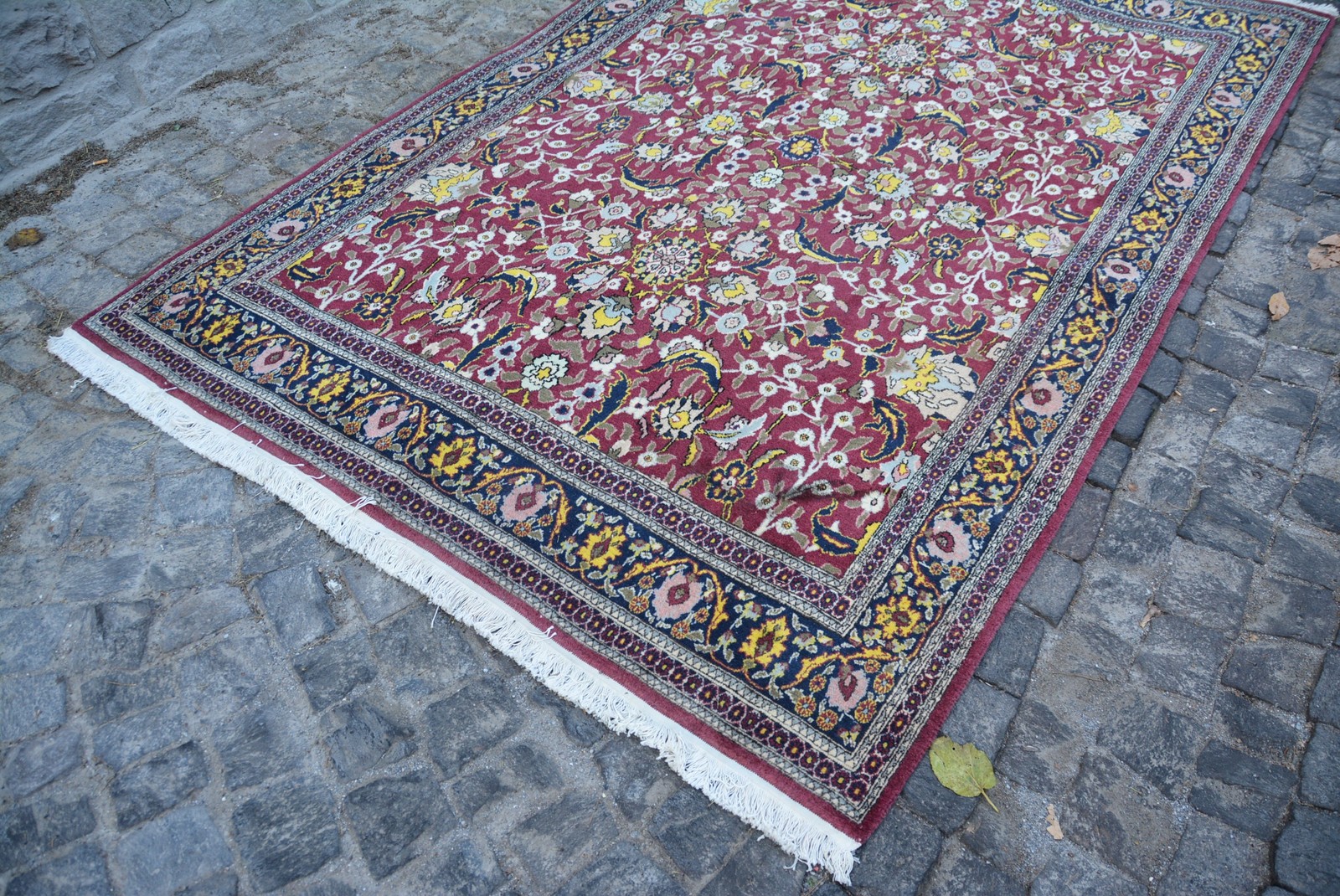 Rug, 6,3×9,3 ft Turkish Rug, Red Oriental Rug Wool