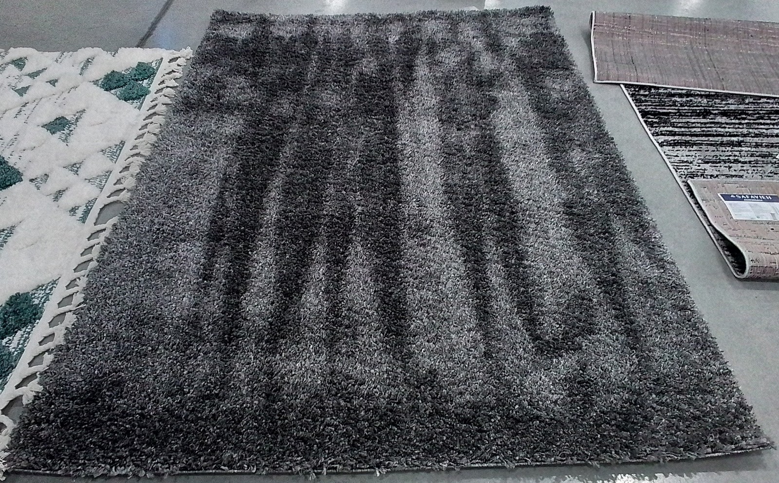 DARK GREY 5′-3″ x 7′-6″ Flaw in Rug, Reduced Price 1172805807 SG151-8484-5