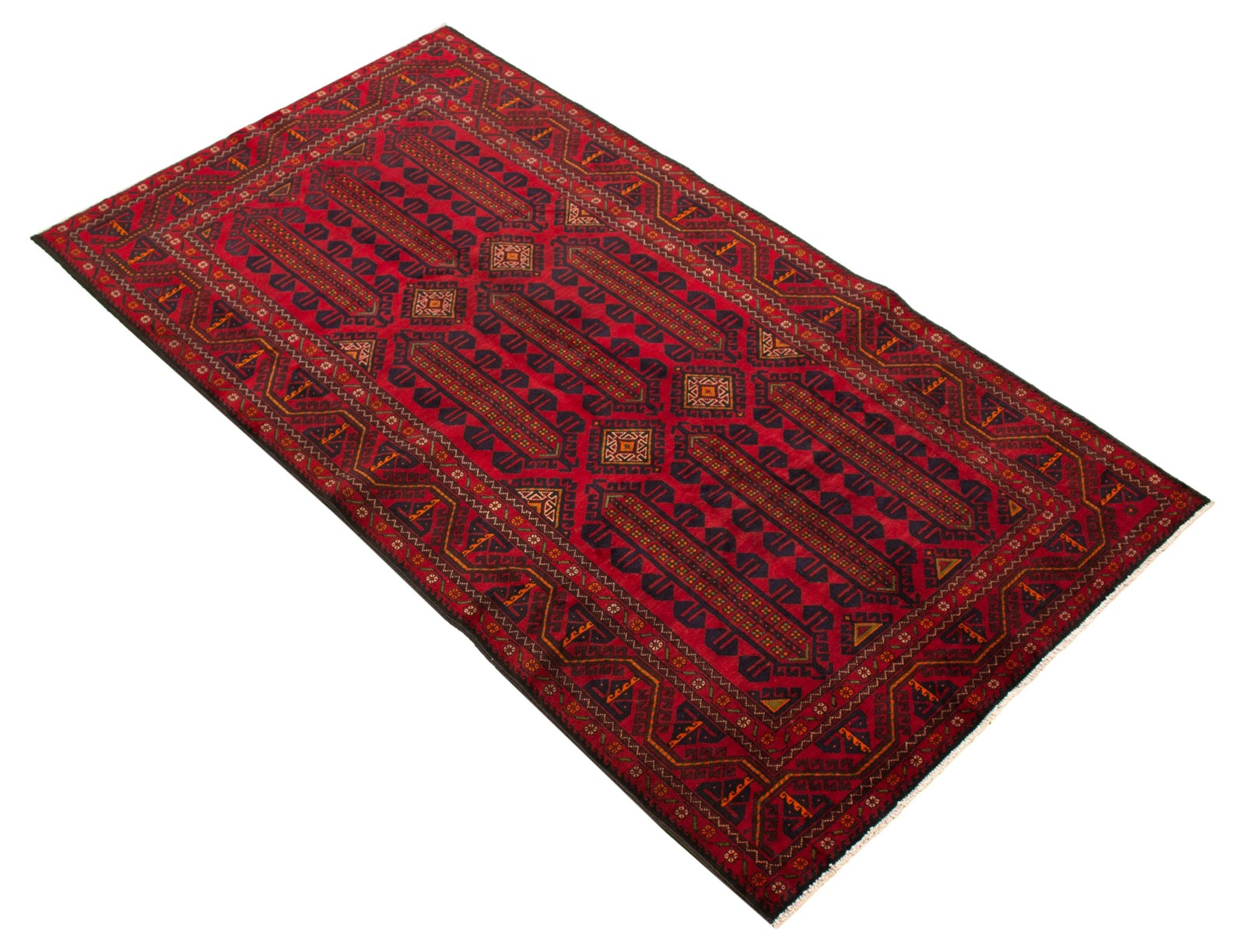 Vintage Hand-Knotted Area Rug 5’5″ x 9’9″ Traditional Oriental Wool Carpet