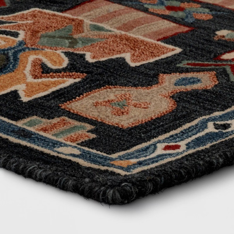 2'x3' Global Wool Accent Rug Blue