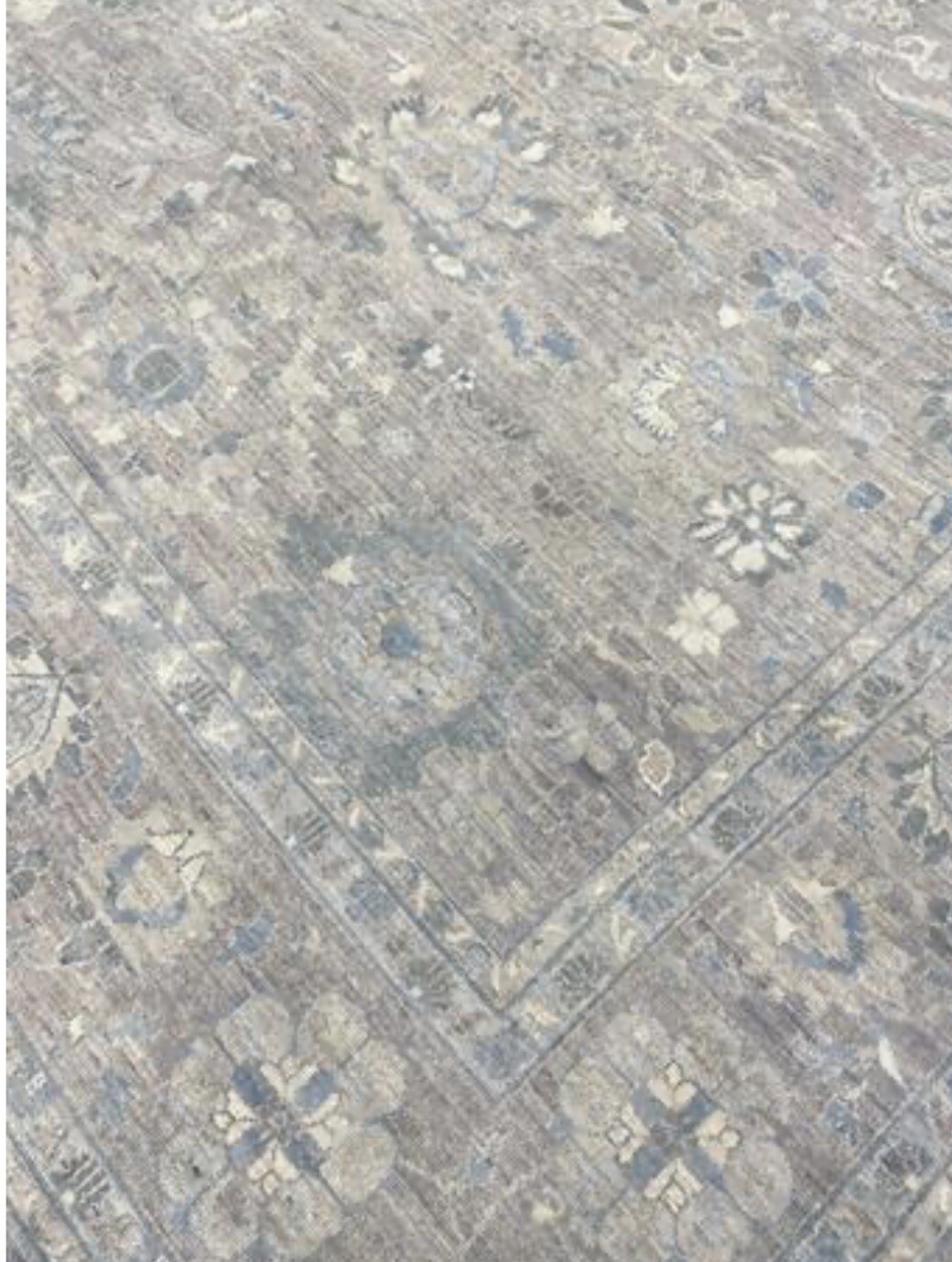 8 X 10 Peshawar Oushak Muted Area Rug Ziegler Chobi hand Knotted New A+ Grey