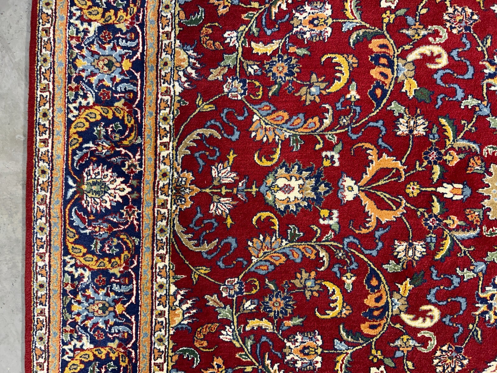 7’11″x9’7″ Hand-Knotted 100% Wool Pile Qume Rug