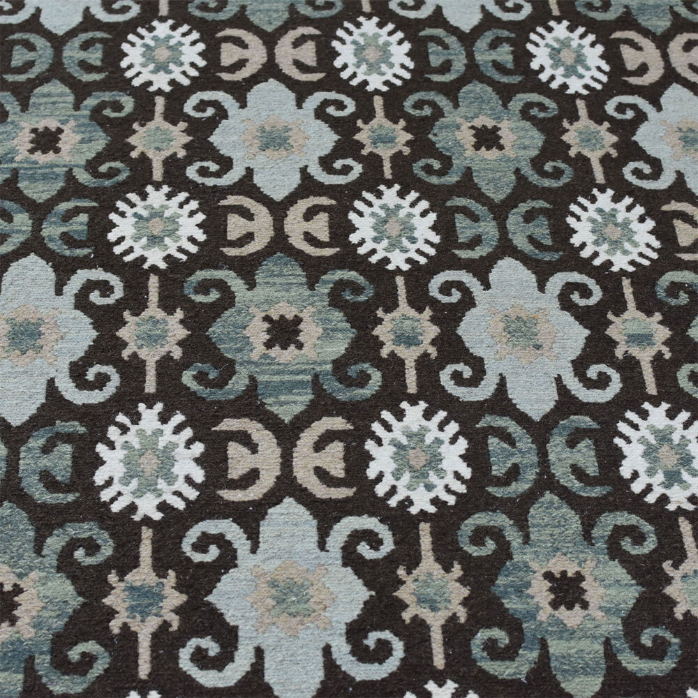 Hand Knotted Wool 9’x12′ Area Rug Oriental Multicolor BBH Homes BBSW0017