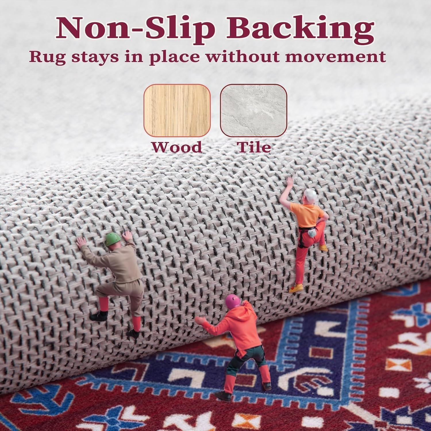 SERISSA Boho Rugs for Entryway, 2×3 Washable Non-Slip Rug Small Area Rug, Ultra