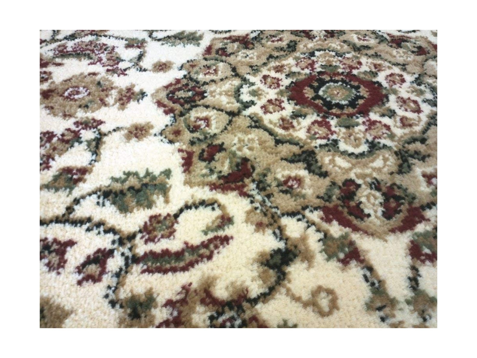 Bellagio Traditional Area Rug Runner 32 in. X 15 Ft. 10 in. Beige 401
