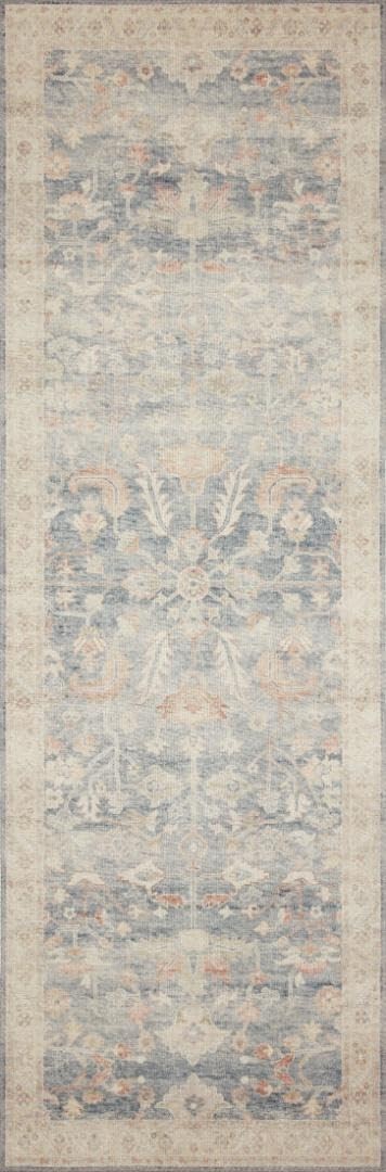 Hathaway Collection Hth02 Denim/multi 23 X 39 .25 Thick Accent Rug Soft Dur