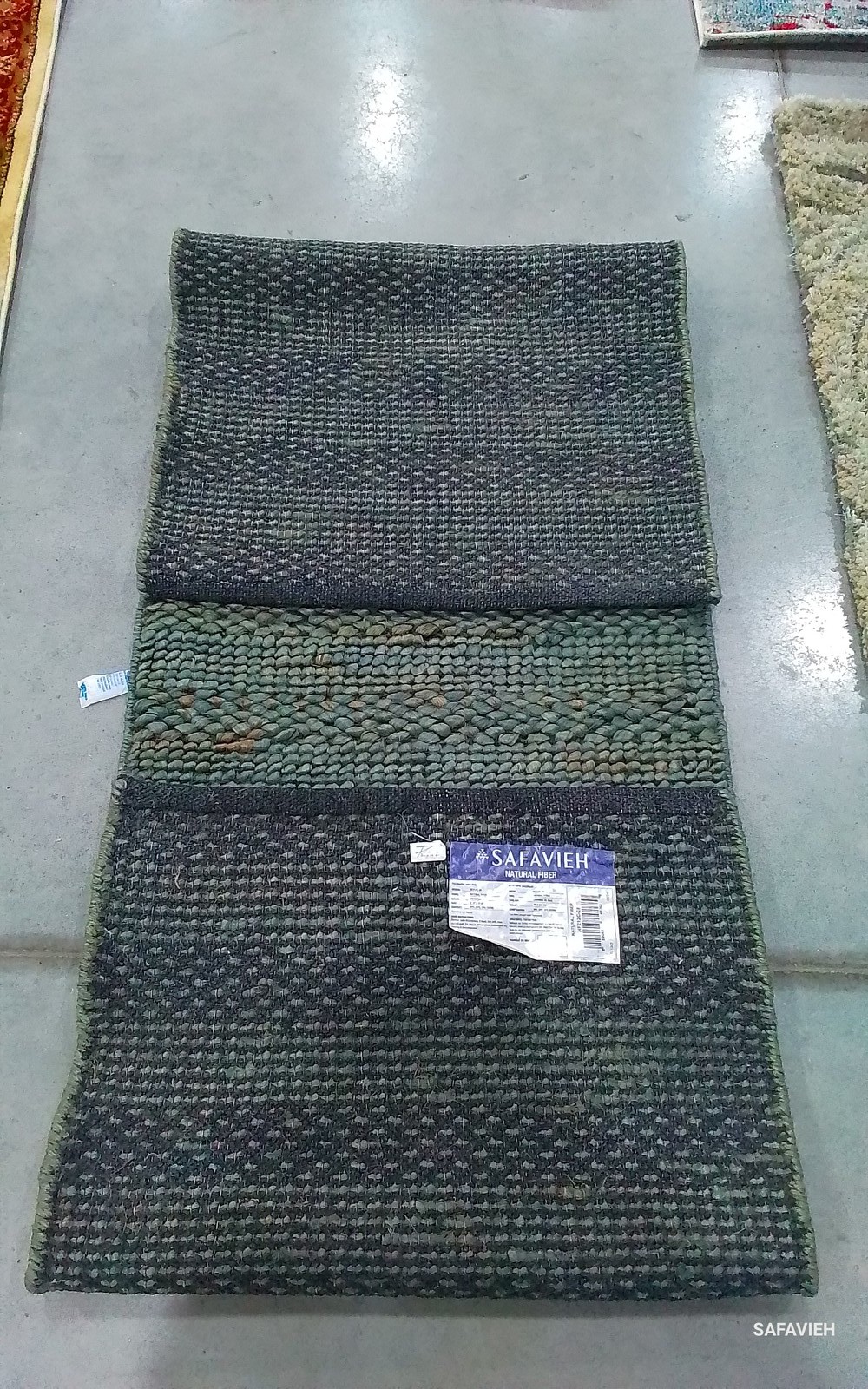 CHARCOAL 2′-3″ x 8′-0″ Flaw in Rug, Reduced Price 1172808576 NF212C-28