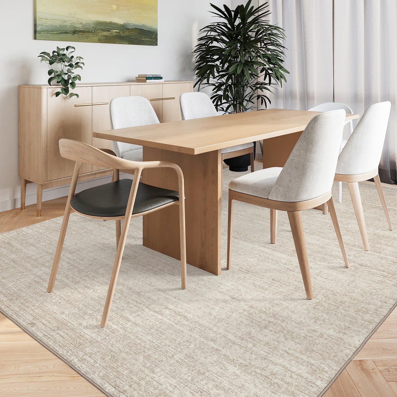 Valenrug Washable Rugs 4×6 Stain Resistant 4×6 Area Rugs for Living Room Non