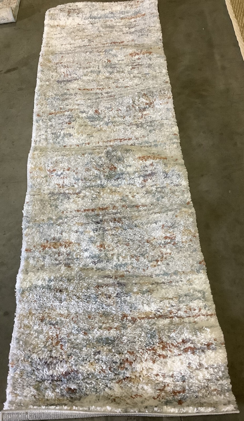 BLUE RUST / IVORY 2′-3″ X 8′ Flaw in Rug, Reduced Price 1172667975 BER577A-28