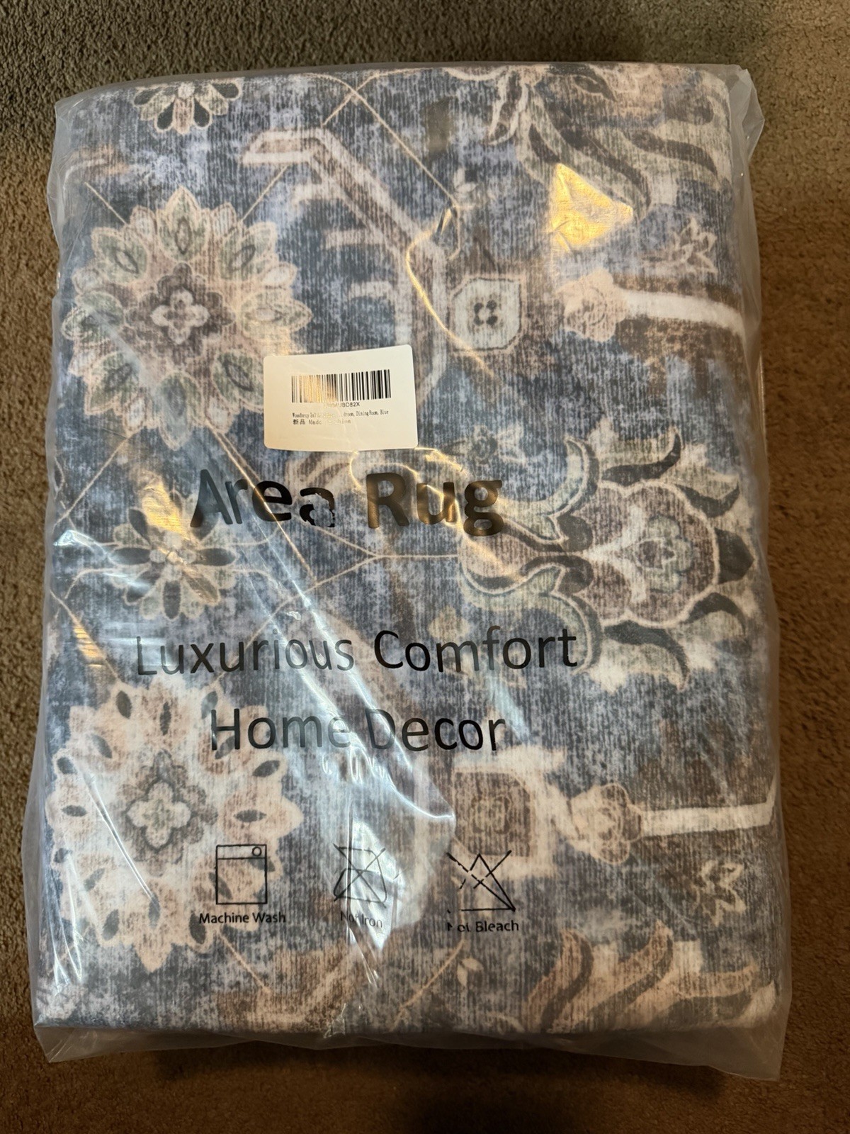 Woodbruy Luxurious Comfort Home Decor Area Rug 5 X 7 Non Slip! New In Plastic