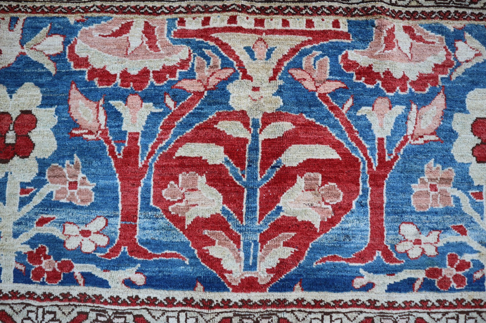 3’5×9’10 ft Runner Rug, Faded Afghan Vintage Rug, Handmade Caucasian Runner Rug