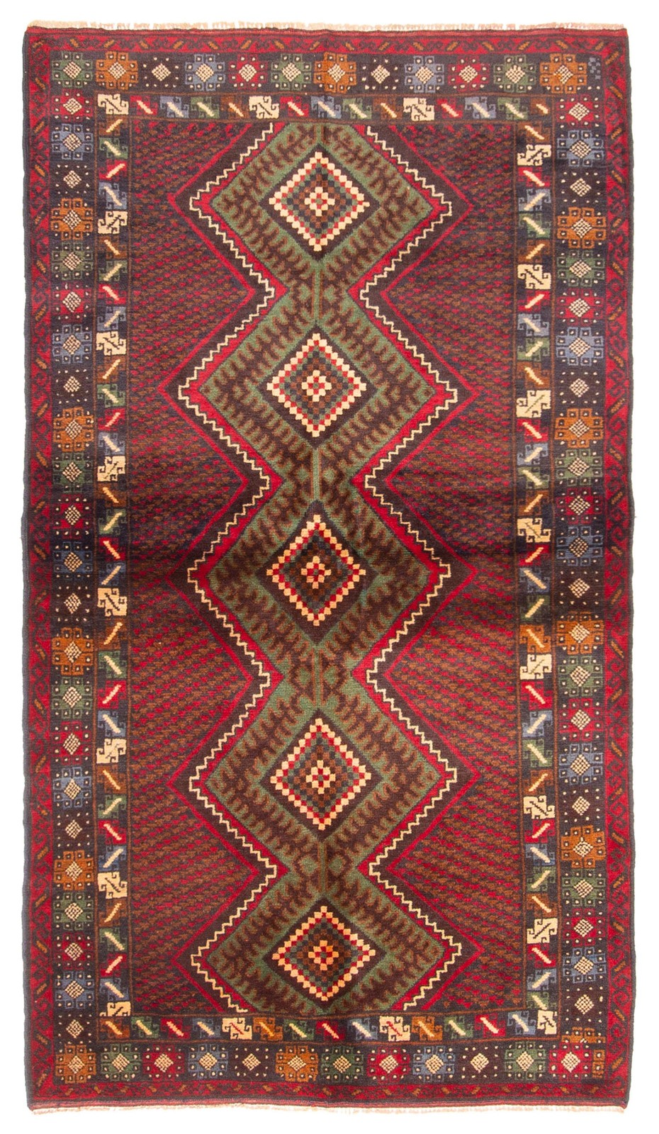 Vintage Traditional Hand-Knotted Area Rug 3’5″ x 6’2″ Oriental Wool Carpet