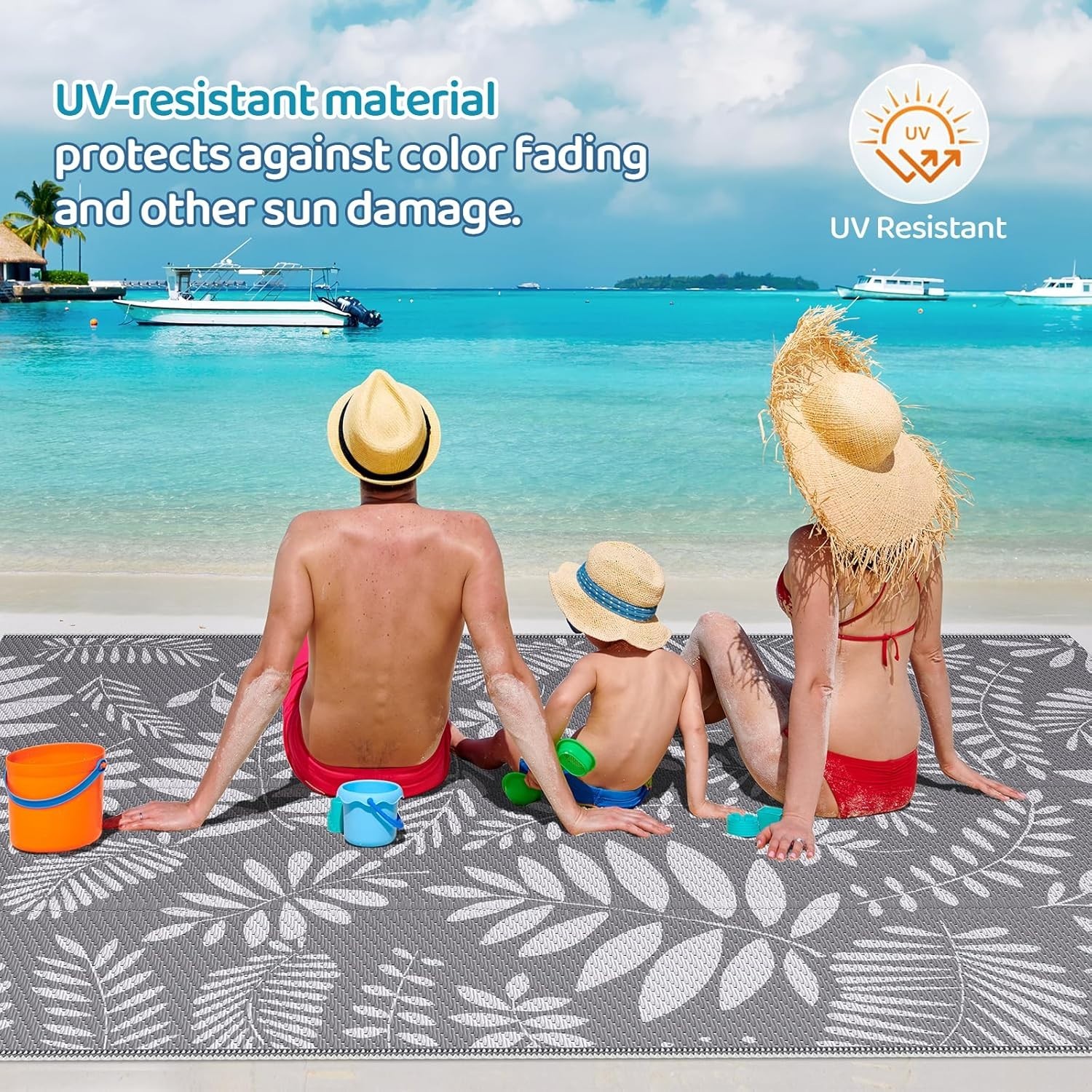 Durable 5’x8′ Outdoor Patio Rug – Easy-Clean Waterproof Mat for Any Occasion