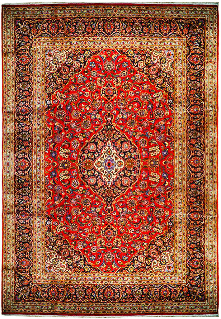 10′ x 13′ Red Fine Quality Perssiaan Living Room Kashhan Rug 74698