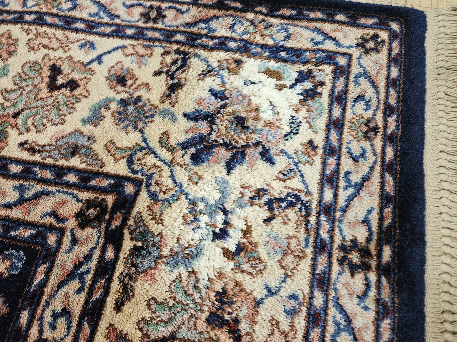 9×12 KARASTAN INDIGO TAB RIZ 700 – 747 100% WOOL RUG VERY GOOD CONDITION