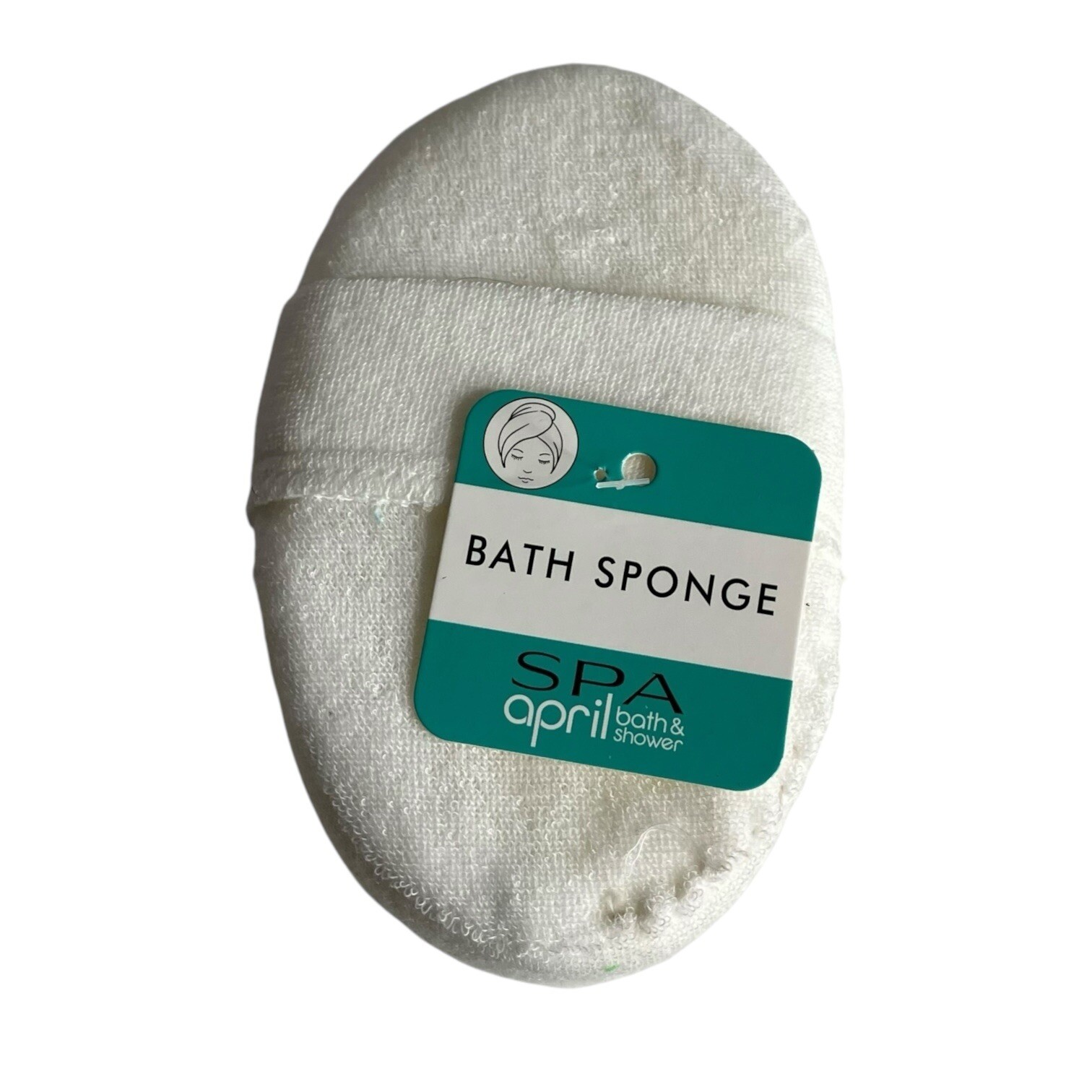 Spa April Bath/Shower Checkered Multicolored Bath Oval Sponge