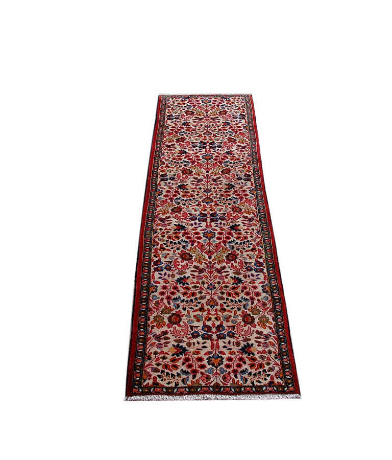 2′ x 9′ Traditional Mood Bijaar Rug Multi-Color 80685