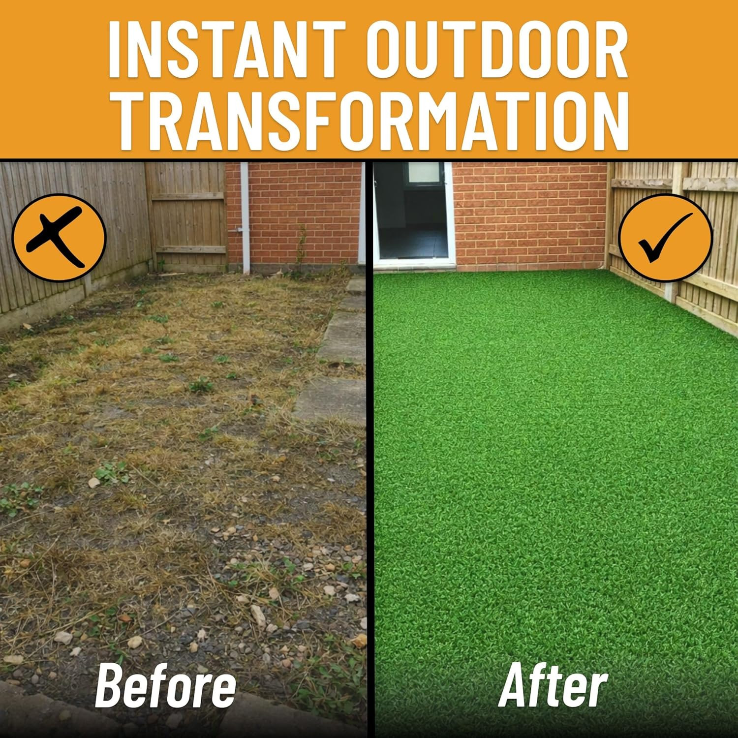 Artificial Grass Outdoor Runner Rug 2’7″ X 10′ – Waterproof Astro Turf with Drai