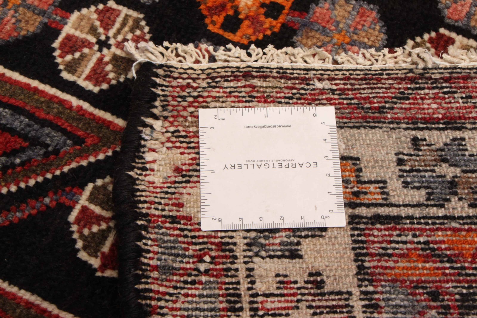 Vintage 3’7″ x 4’11” Traditional Hand Knotted Vegetable Dye Wool Area Rug