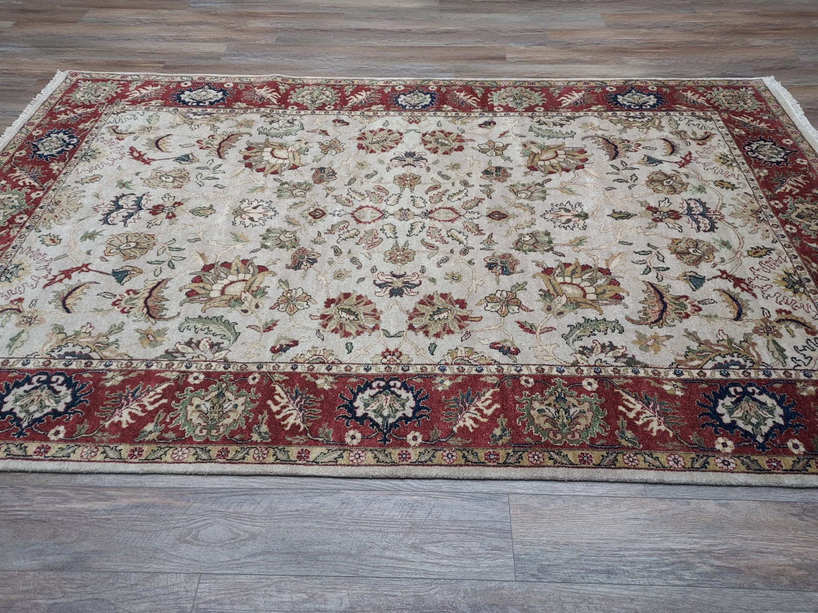 Turkish Silk And Wool HandMade Bohemian Royal Classic Design,Turkish Rug 6x9Ft