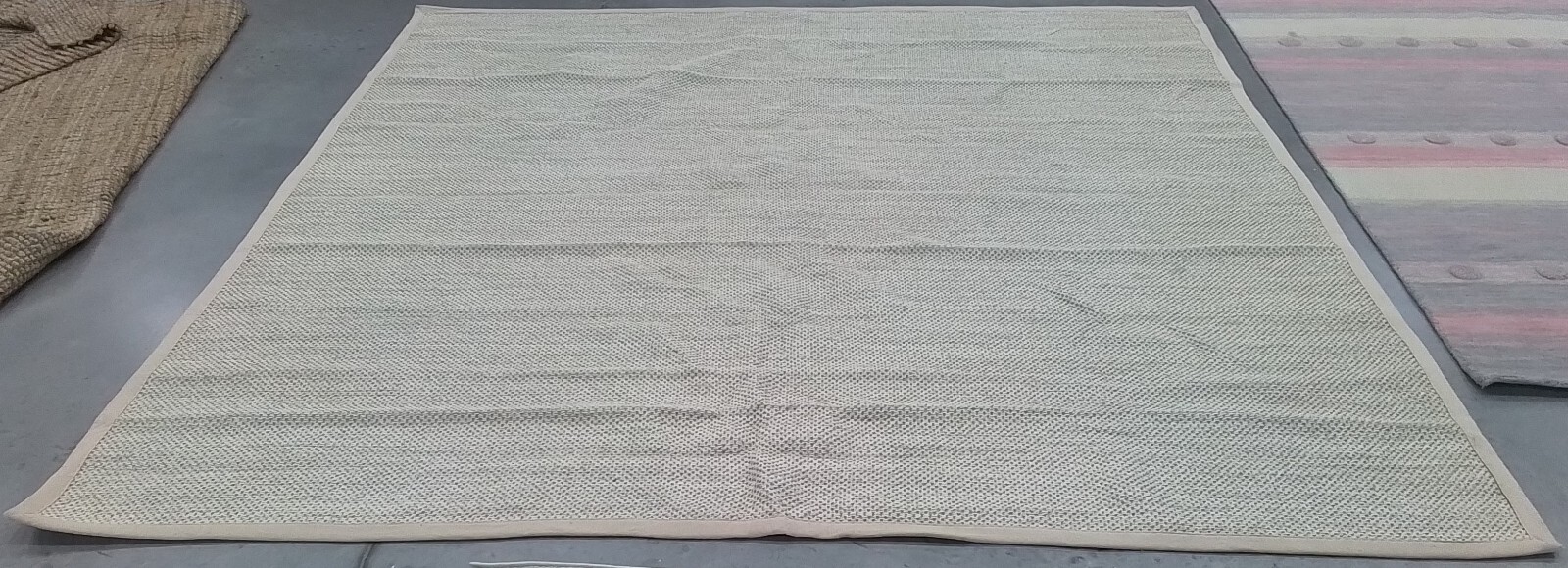 MARBLE / BEIGE 10′-0″ x 10′-0″ Flaw in Rug, Reduced Price 1172774038 NF143C-10SQ