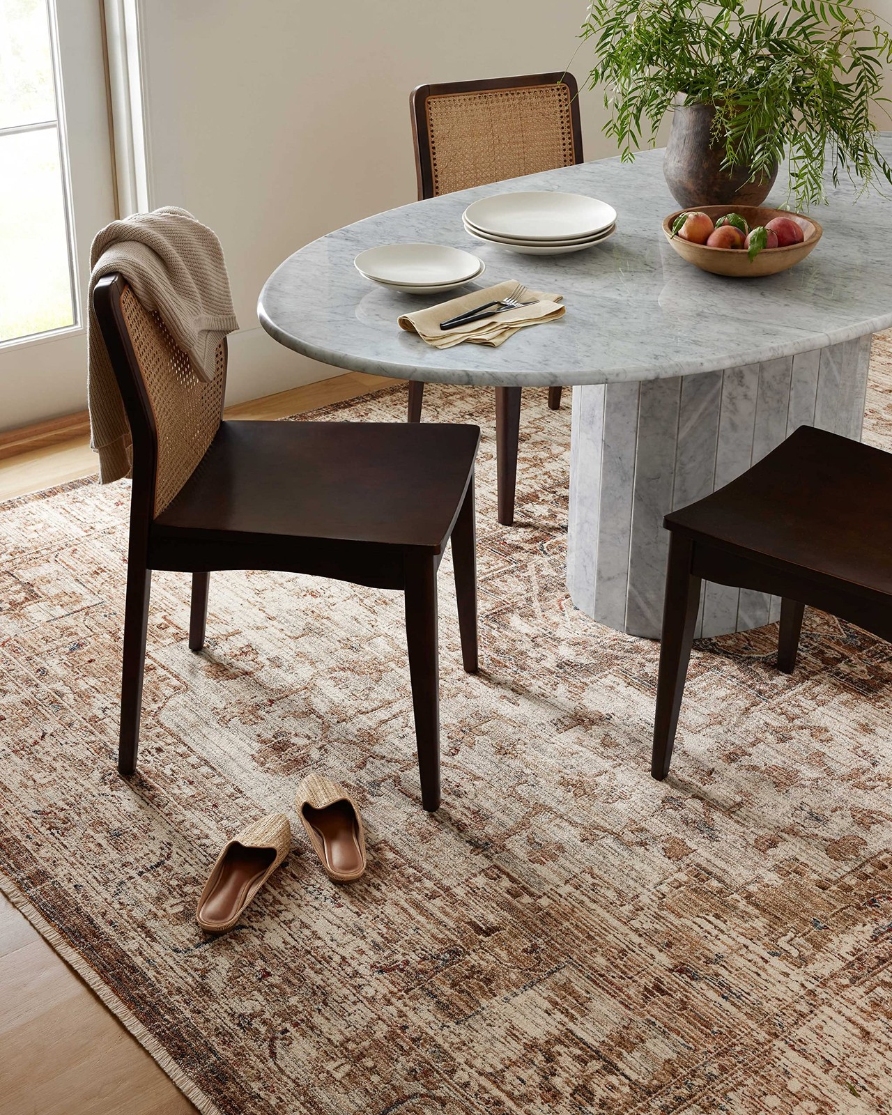 Loloi Sorrento Collection Sor-03 Mocha/Multi 5-3 X 7-6 Area Rug