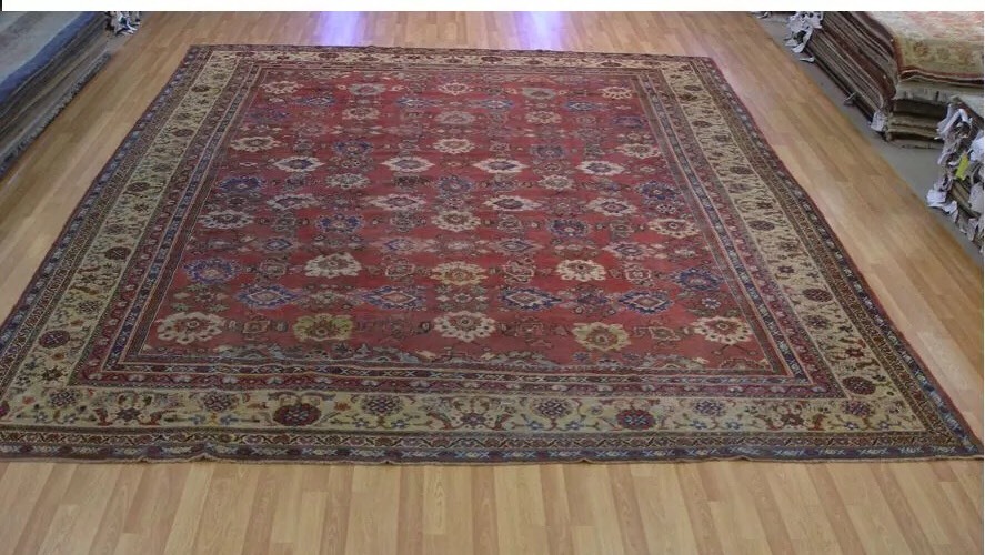 Antique hand knotted Tribal Rug One Of The Kind 120 Years Old