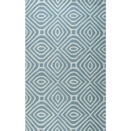 Blue Hand Tufted Wool Area Rug, Living Room Carpet, Wool Room Carpet Custom Rugs
