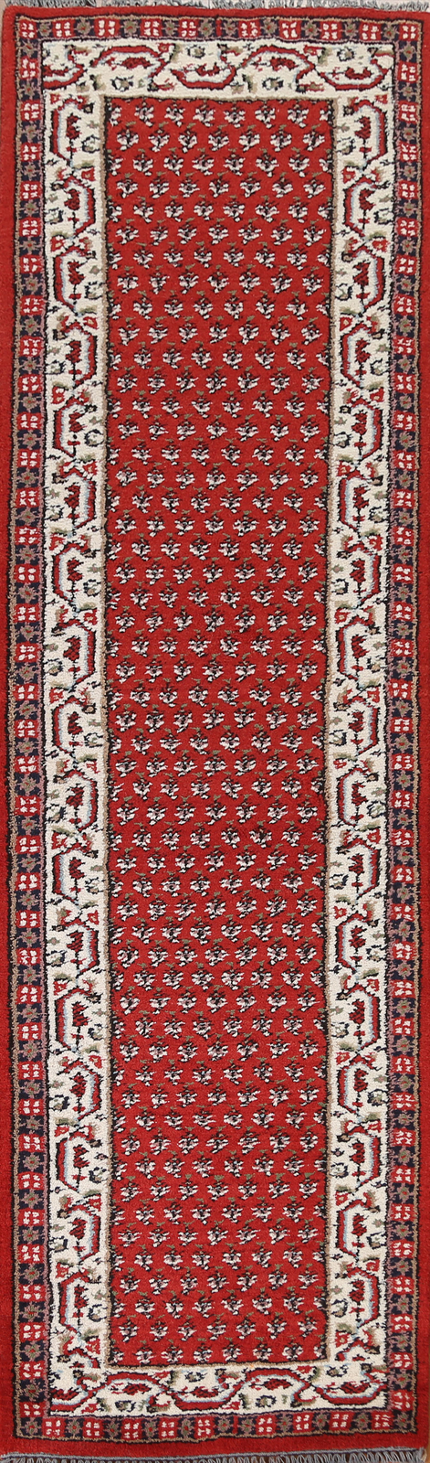 Luxurious Handcrafted Indian 10′ Runner Rug Thick Plush 3×10 ft