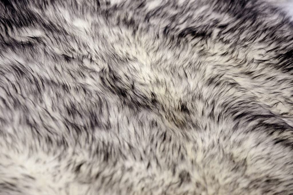 3′ X 5′ Gray Ombre Natural Sheepskin Area Rug
