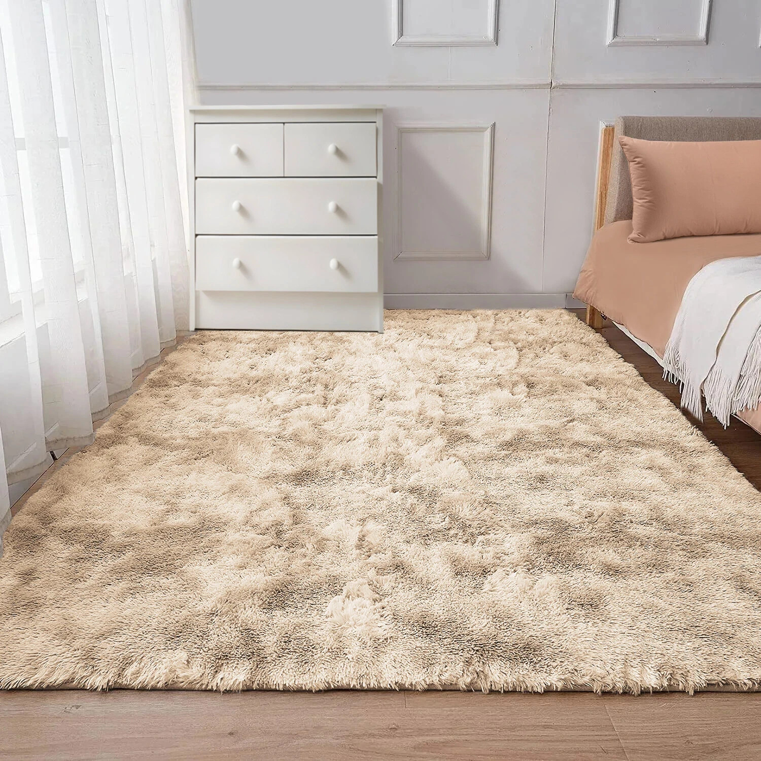 Shaggy Fluffy Area Rug Anti Skid Living Room Bedroom Carpet Ultra Soft Floor Mat