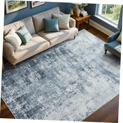 6×9 Ft Large Area Rugs for Living Room, Soft Non-Slip Washable Rugs Modern