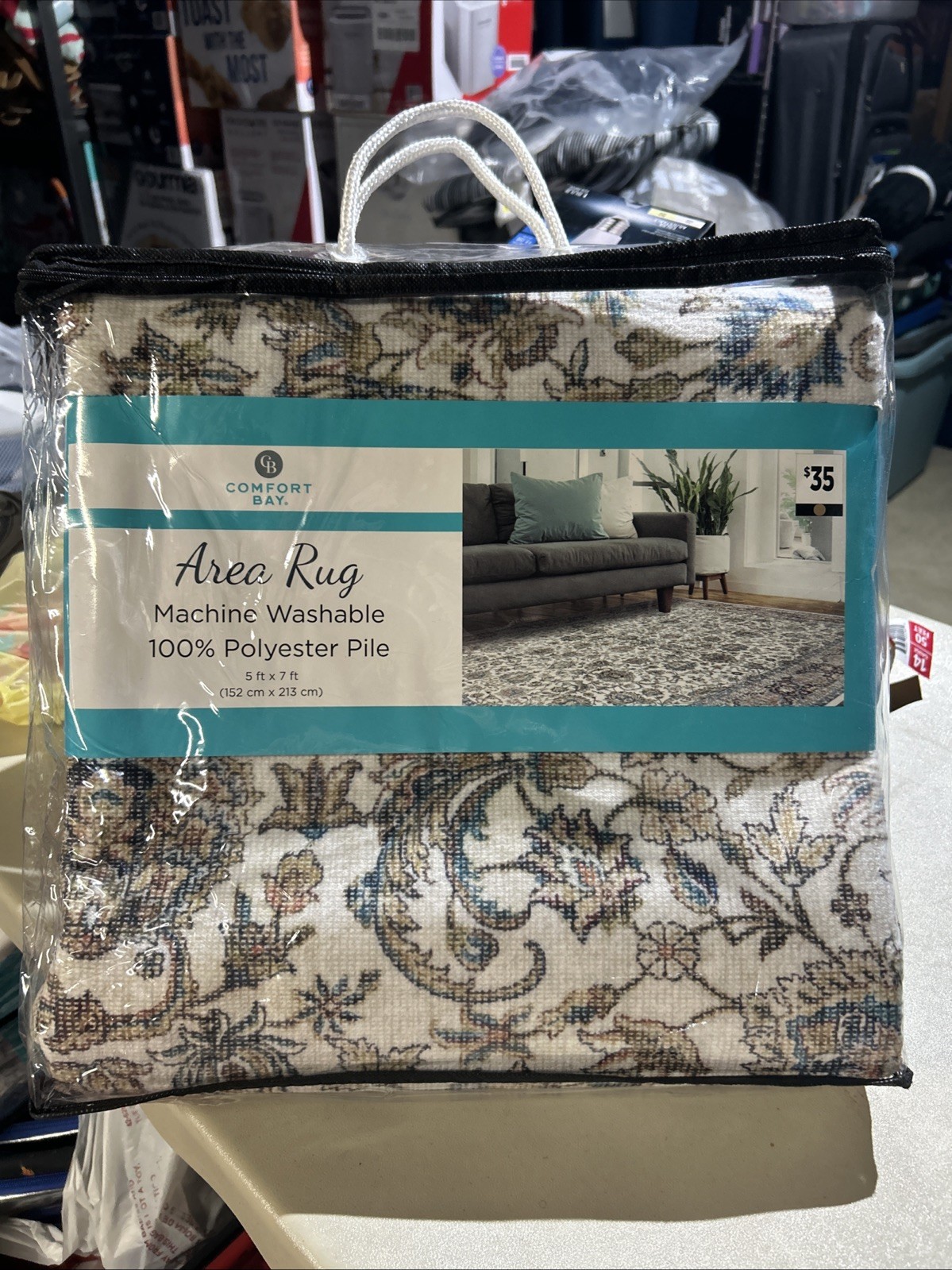 Comfort Bay Area Rug Machine Washable 5FT X 7ft At Arcadia
