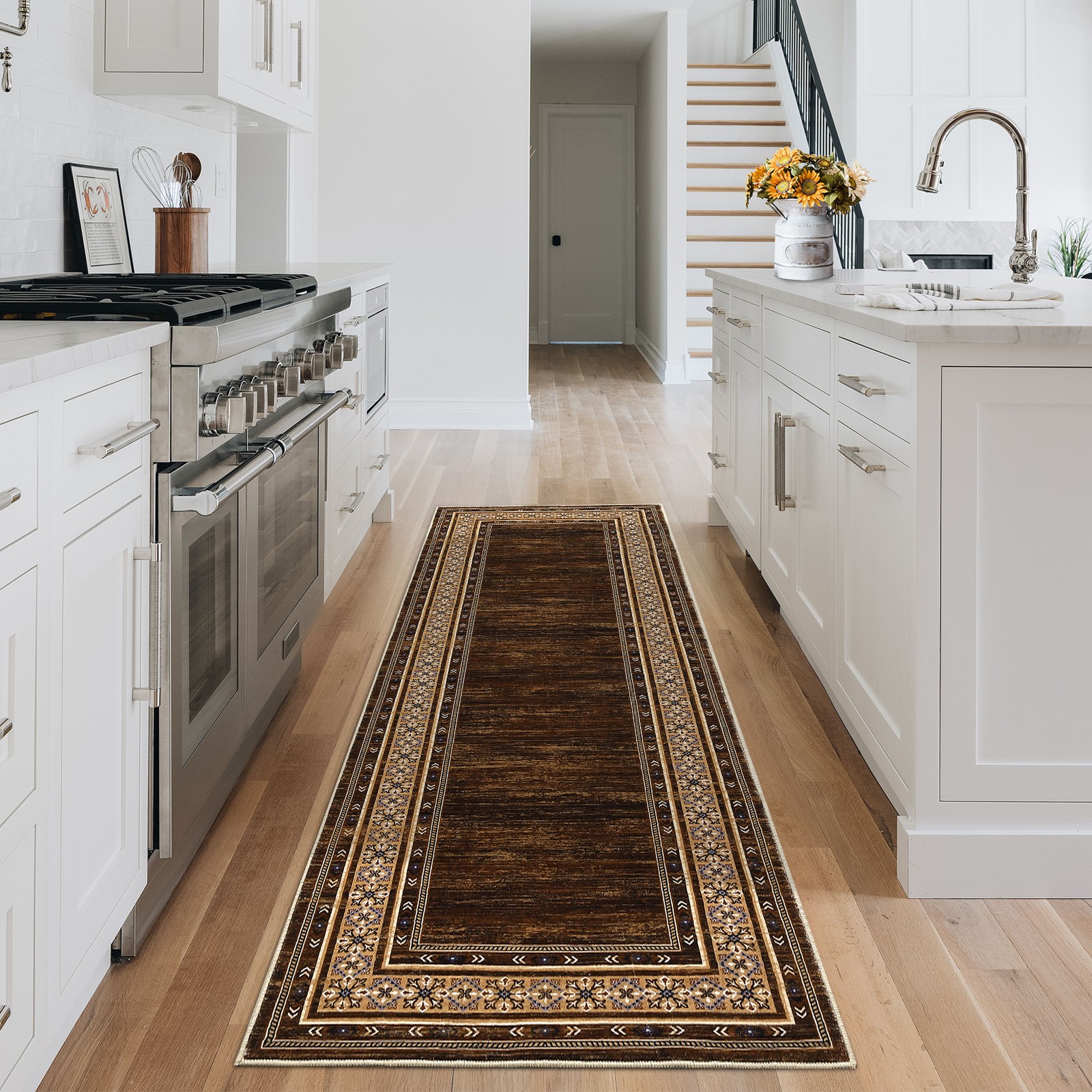 Washable 2X6ft Hallway Runner Rugs Soft Non Slip Kitchen Rug Carpet Indoor