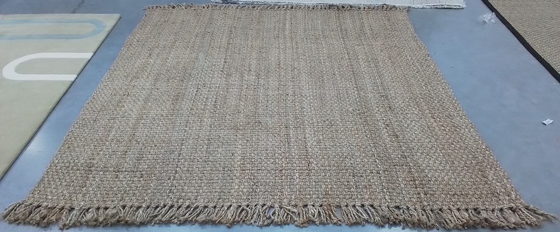 NATURAL 8′-0″ x 8′-0″ Broken Thread Rug, Reduced Price 1172806111 NF467A-8SQ