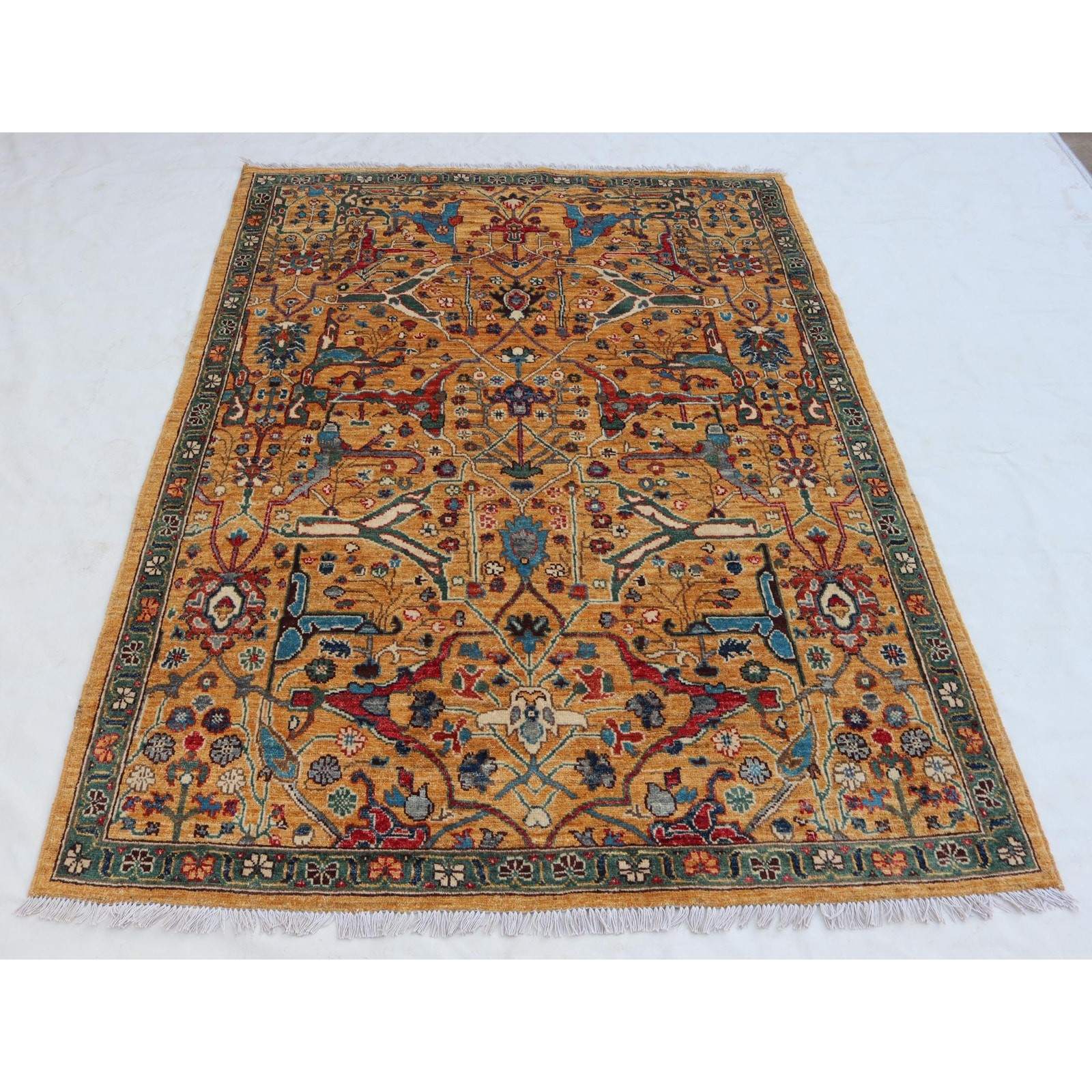 4’10 x 6’7 Ft Afghan Top Quality Switzerland Wool Rug ,Hand-knotted Wool Rug ,