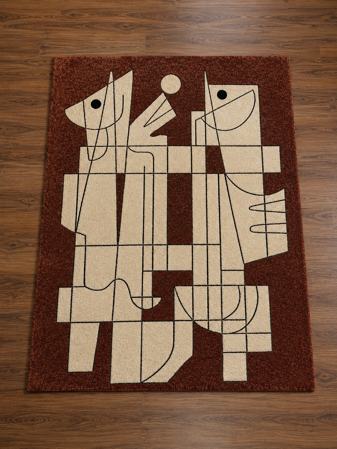 Cubist Harmony Rug Luxury Tufted Modern Handmade Wool Rug Carpet 8×10 8×11 9×12