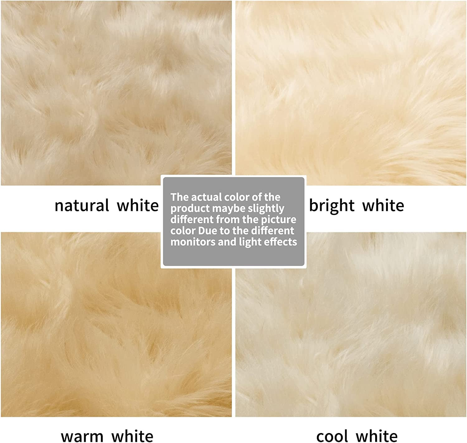 Ultra Soft Fluffy Rug Beige Faux Sheepskin Fur Area Rug Shaggy Couch