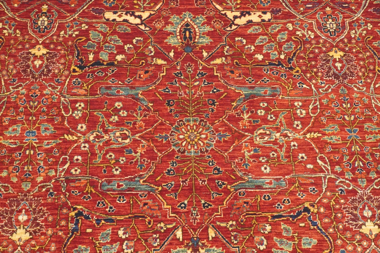 10×14 ft Red Bidjar Afghan Hand Knotted Wool Oriental Rug