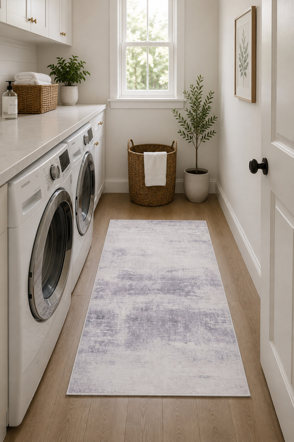 3ft x 5ft Rug Touch Grays And Whites Patterned Rug