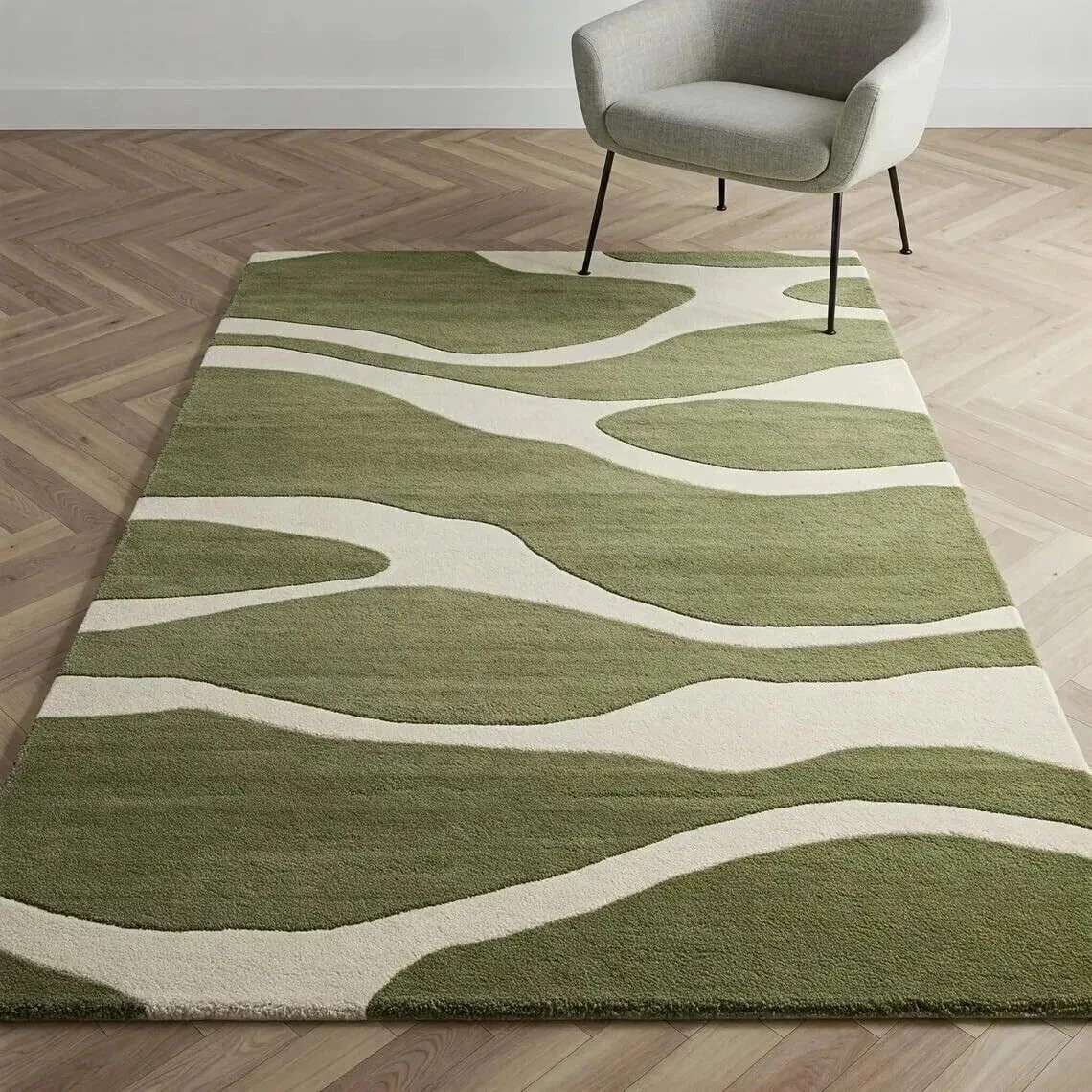 New Modern Hand Tufted Premium Wool Rug Modern Carpets for Living Room Rug