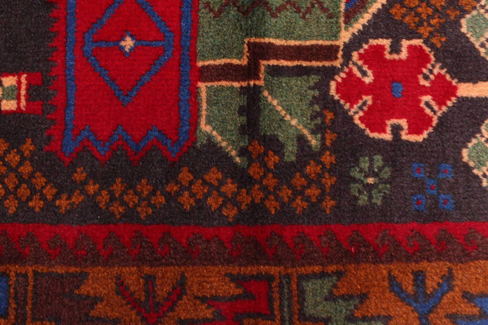 Vintage Hand-Knotted Carpet 2’11” x 5’0″ Traditional Oriental Wool Area Rug
