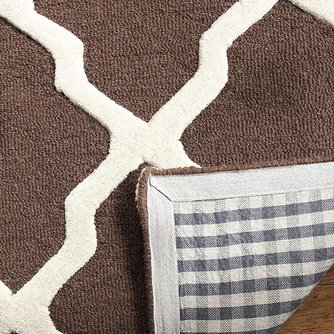 Hand Tufted Area Rug Premium Wool Abstract Design Canvas Backing Anti Luxury Rug