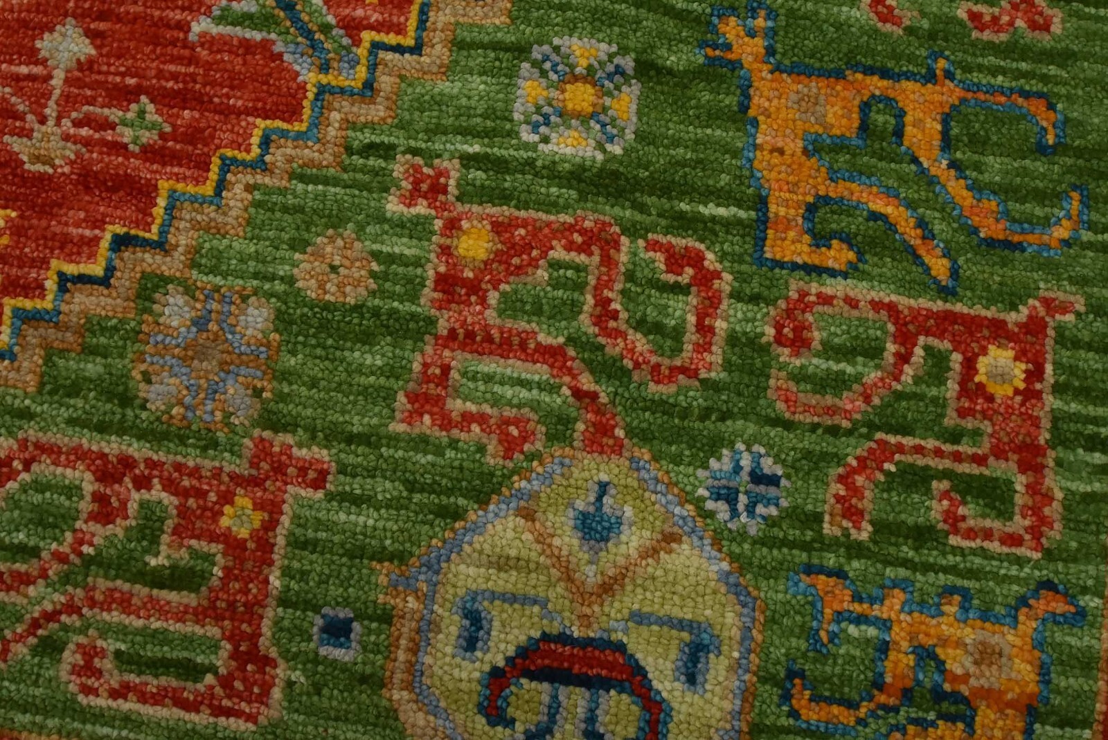 Anatolia Rug 8’11” x 11’10” Red Wool Tribal Hand-Knotted Oriental Carpet