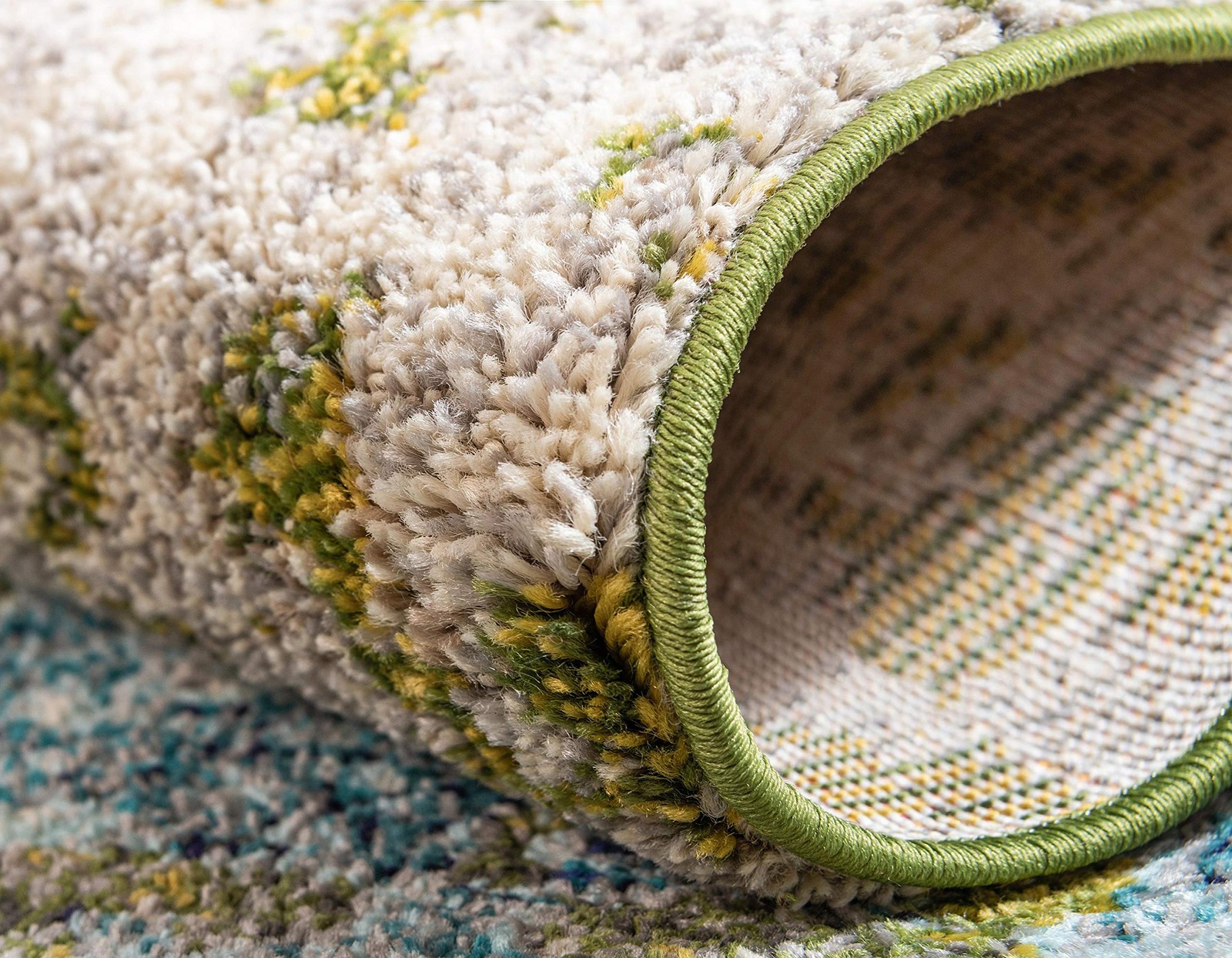 Unique Loom Estrella Collection Abstract Modern Light Colors Distressed Area